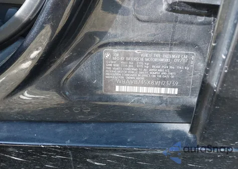 2008 BMW 335I z USA, uszkodzony, nr VIN WBAVB735X8VH23739